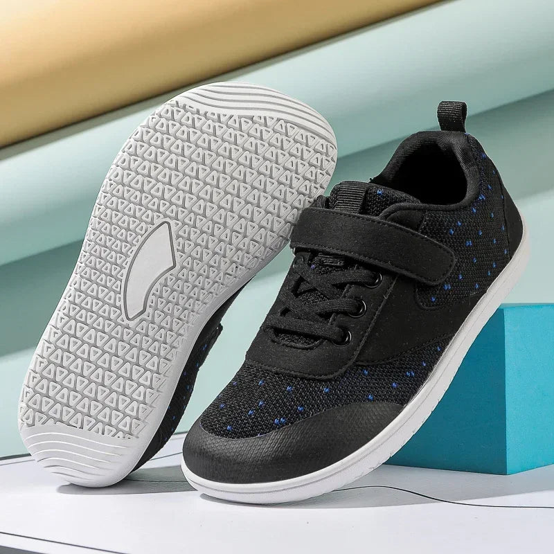 Kinder Weite Barfuß Schuhe - Minimalistische Jungen Mädchen Sneaker - Leichtgewicht Rutschfest Kinder Walking Schuhe Casual Skate Flats