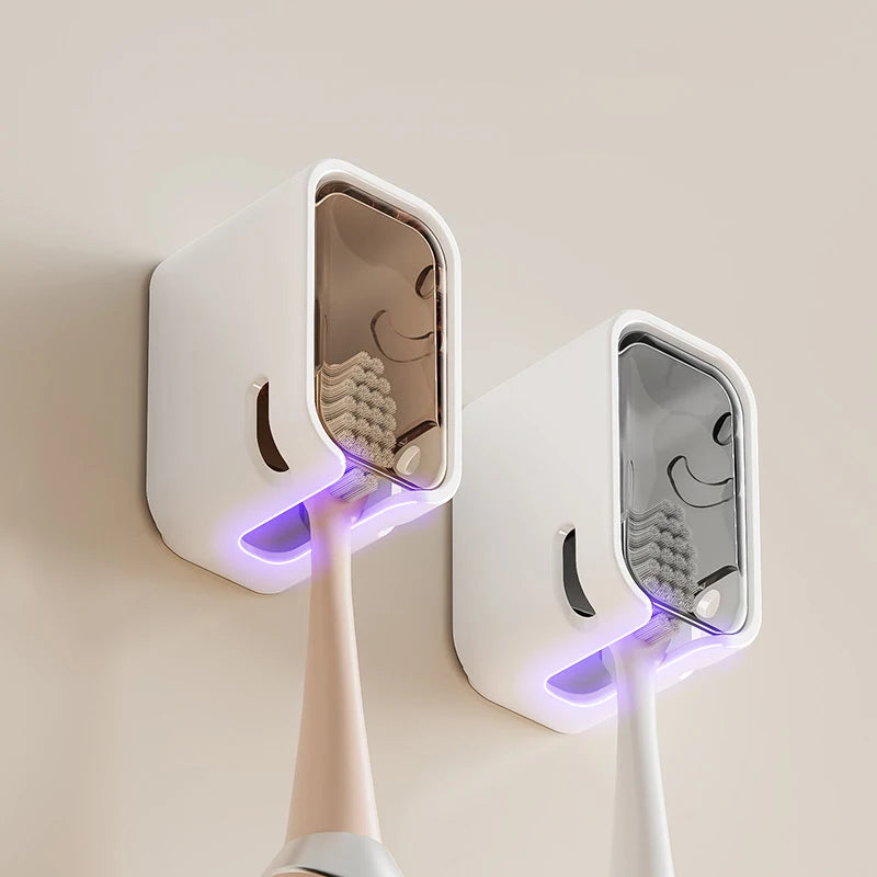 NONEM Zahnbürstenhalter Wandmontage - Kapazität Vier Zahnbürsten, Größe25x9x6
