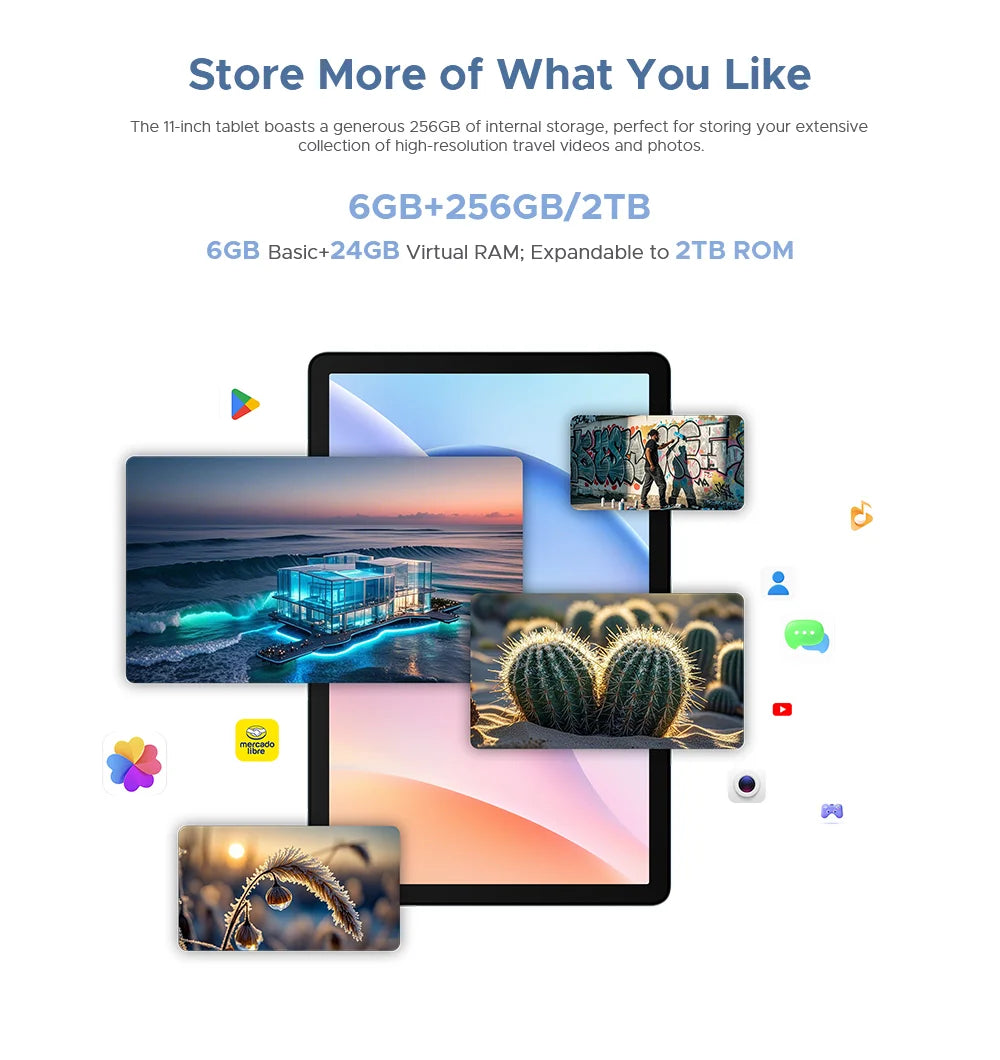 DOOGEE Tab G6 2-in-1 Tablet - 11 Zoll Display 8000mAh Akku 6GB RAM