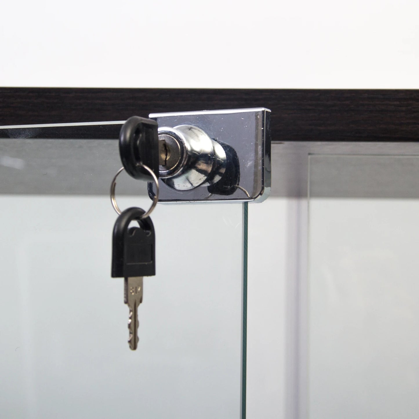 Rosahqnda Vitrine 4 Ebenen Gehärtetes Glas Elegant