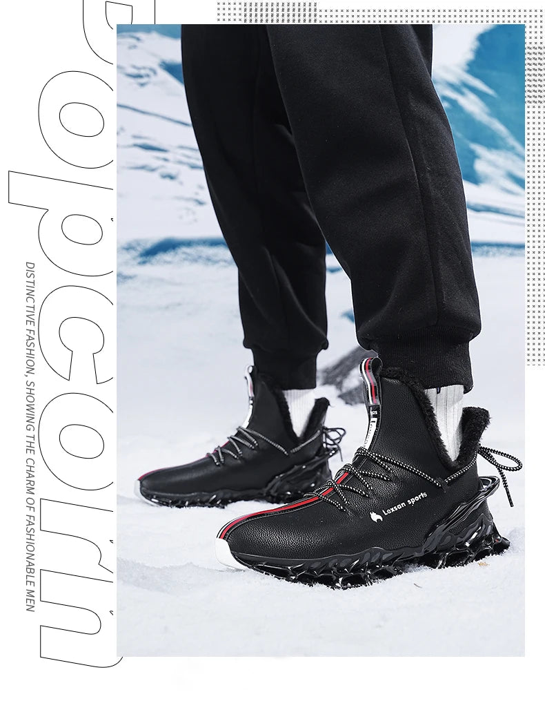 Ghete de iarnă Lexsan Allround cu șireturi, impermeabile - mărime până la gleznă, talpă antiderapantă