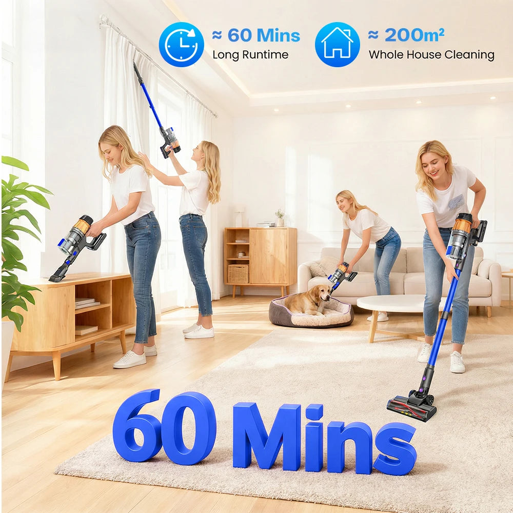 COTIAR R11 Hochleistungs Akku-Staubsauger - 1-2 L, 500 W, Ca. 3 Kg