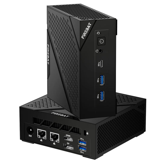 FIREBAT AM02 Mini PC AMD Ryzen 5 6600H - 16GB DDR5 RAM, 512GB SSD, WiFi 6, Bluetooth 5.2