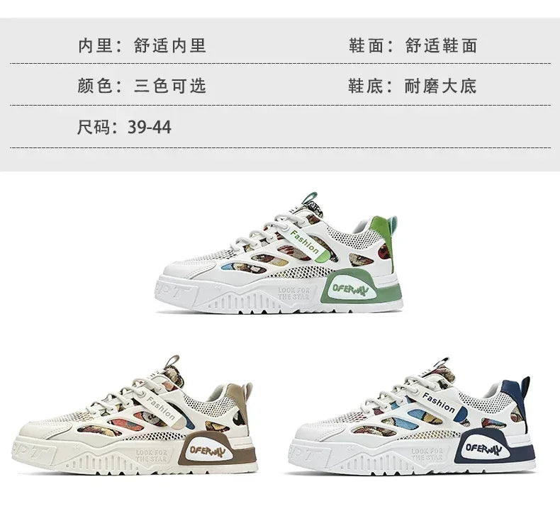 Zapatillas Hombre 2024 - Luxury Chunky Sneakers para Skateboard, Tenis Masculino Respirable y Cómodo (Casual/Running)