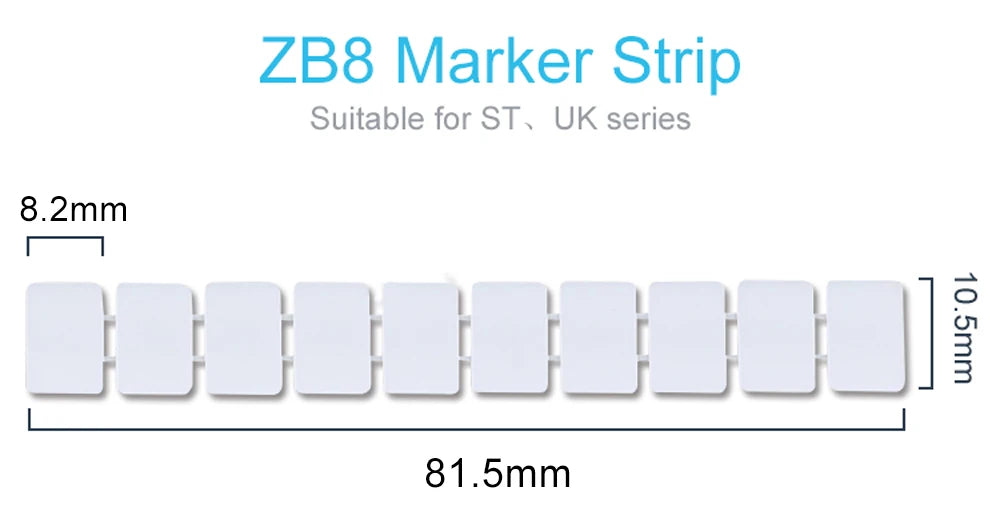 10Pcs ZB5 Label für PT2.5 ST2.5 UKK3 Standard
