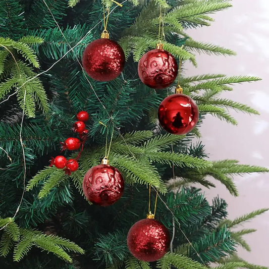 Choice Christbaumkugeln Glitzernde - Durchmesser 4 cm Kunststoff 12Stk