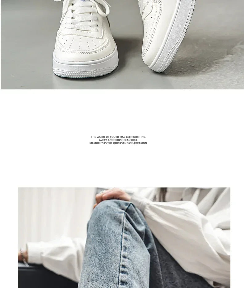 NKLSA Sneaker Atmungsaktiv - Dicke Sohle Weiß Größe