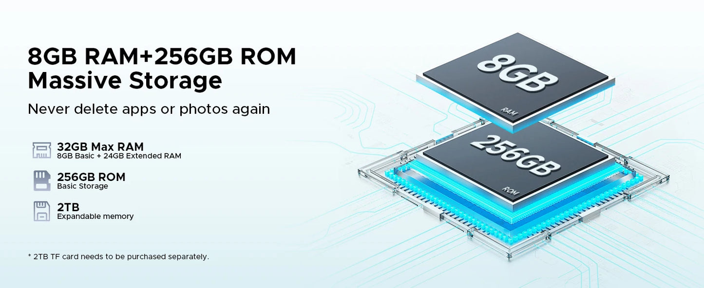 DOOGEE Tab E3 Gemini AI - 12 Zoll Display, 8800mAh Akku, Helio G100