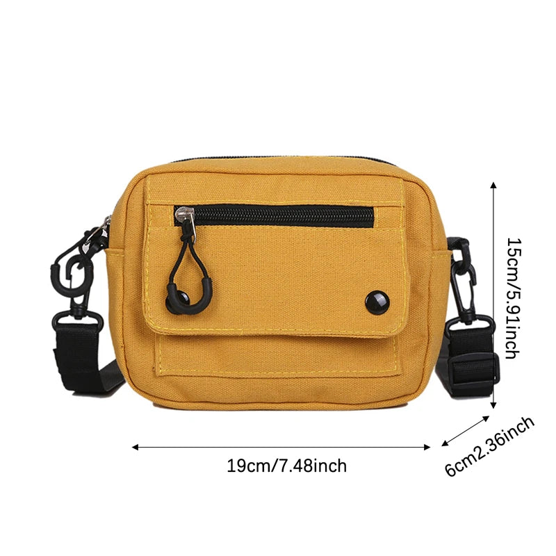 Umhängetasche 2025: Canvas Casual Versatile Fashion - Large Capacity Mobile Phone Coin Purse Women Collection