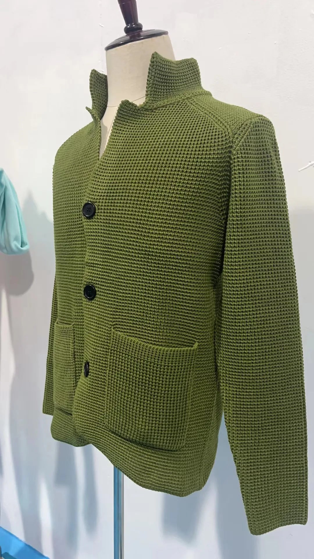 mandylandy Cardigan Stehkragen Slim Fit - Größe M Polyester