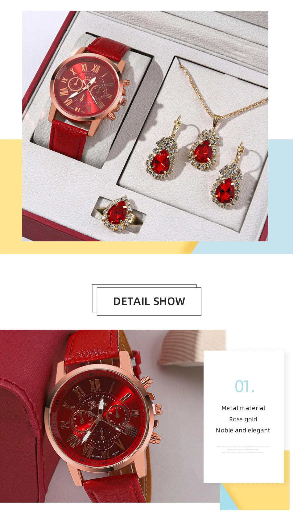 Damen-Uhren-Set 2025: Luxury-Rhinestone Fashion-Elegant - Quartz Watch Collection