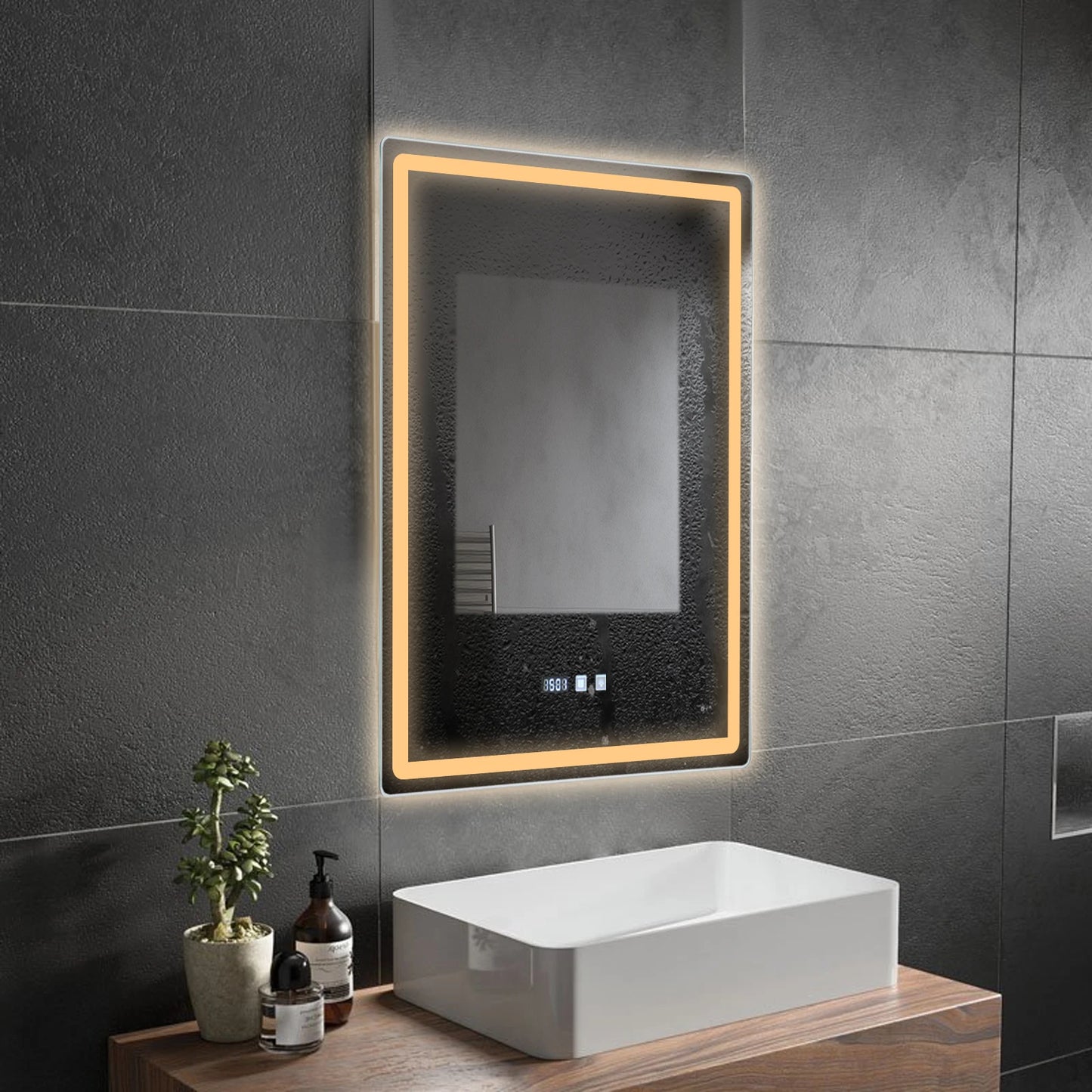 Lumina Badezimmerspiegel LED Dimmbar Antibeschlag Touch-Schalter