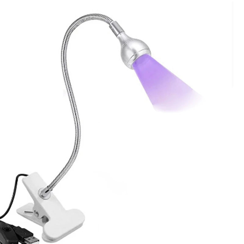 UV LED Nail Lamp - Mini LED Nail Lamp Gel X Lamp For Nails With Securing Clip Rotatable LED Light Easy Install Easy To Use