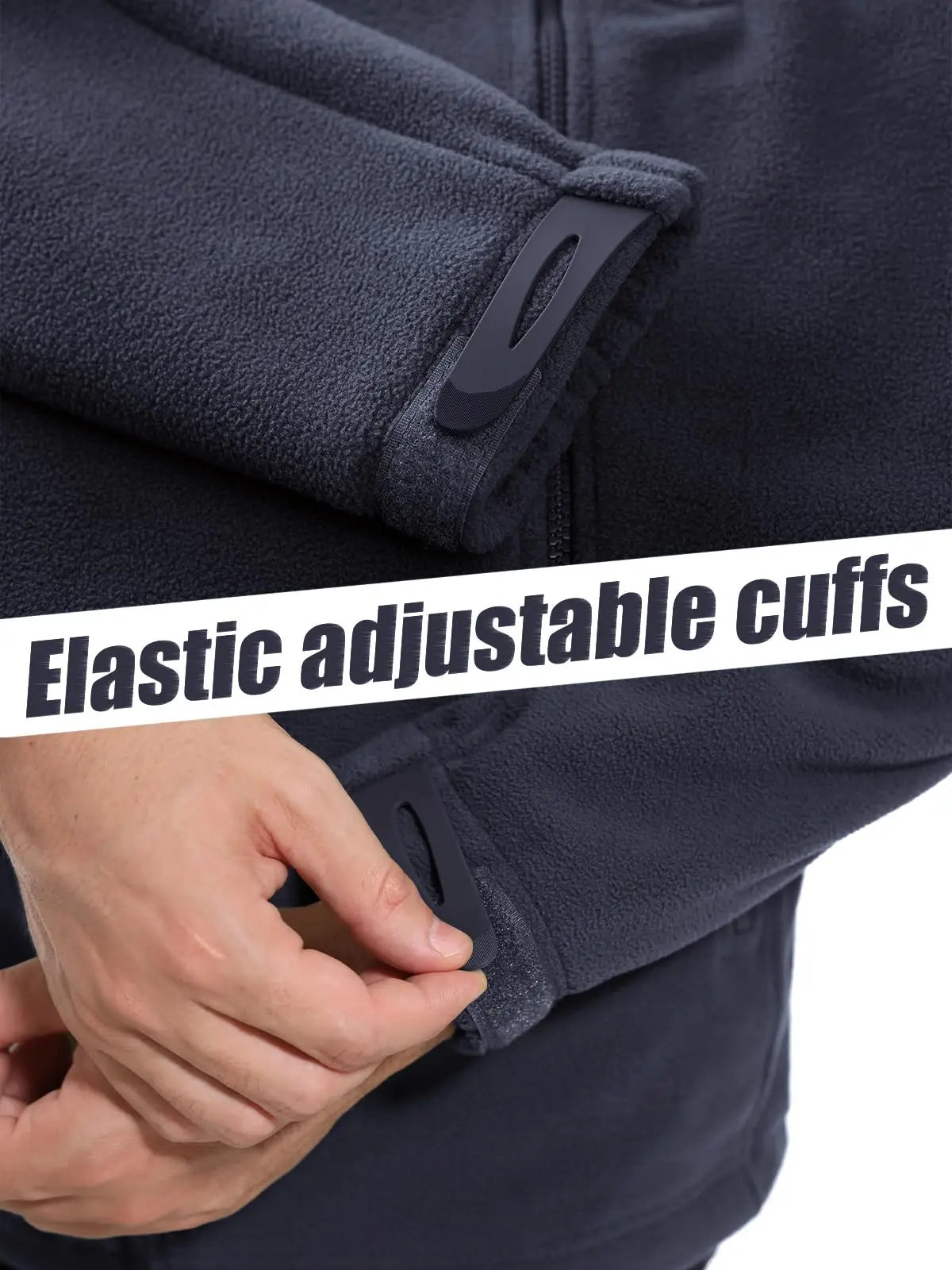 Tacvasen Kapuzen-Fleecejacke - winddicht, warm, Gr. S-XXL