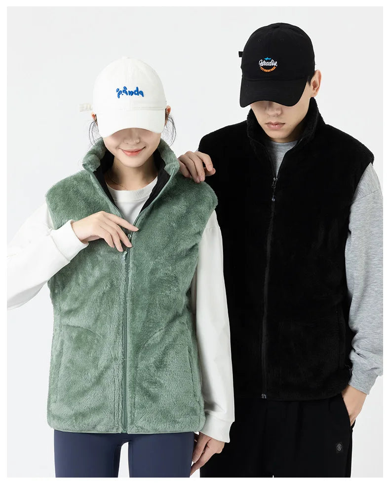 Ippolich 9-Zonen Smart-Heizjacke - Korallenfleece USB M-XL