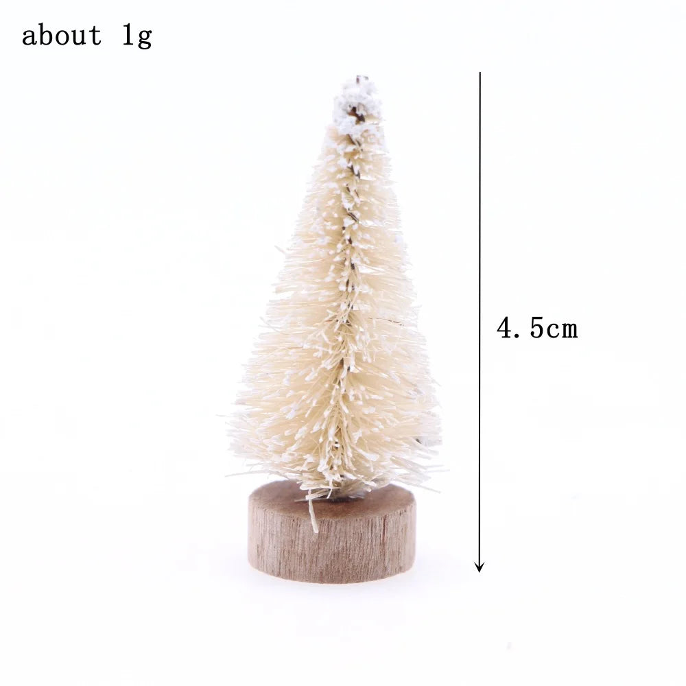 12Pcs Miniatur Weihnachtsbaum Resin Dekor - Größe Klein Stück 12