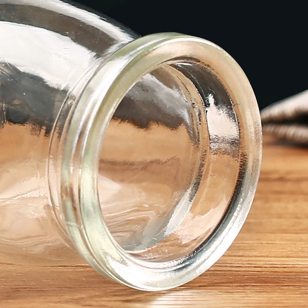 Glass Jar, Mini Yogurt Pudding Bottle, Milk Jelly Baking Pot, Home Food Storage Container, Heat-Resistant, 100ml, 200ml, 5Pcs
