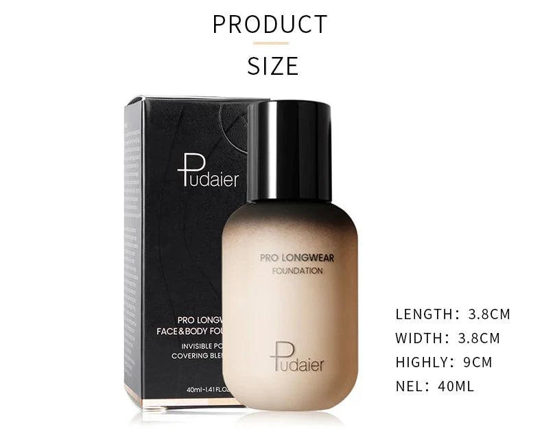 Face liquid foundation makeup waterproof base whitening cover dark circle