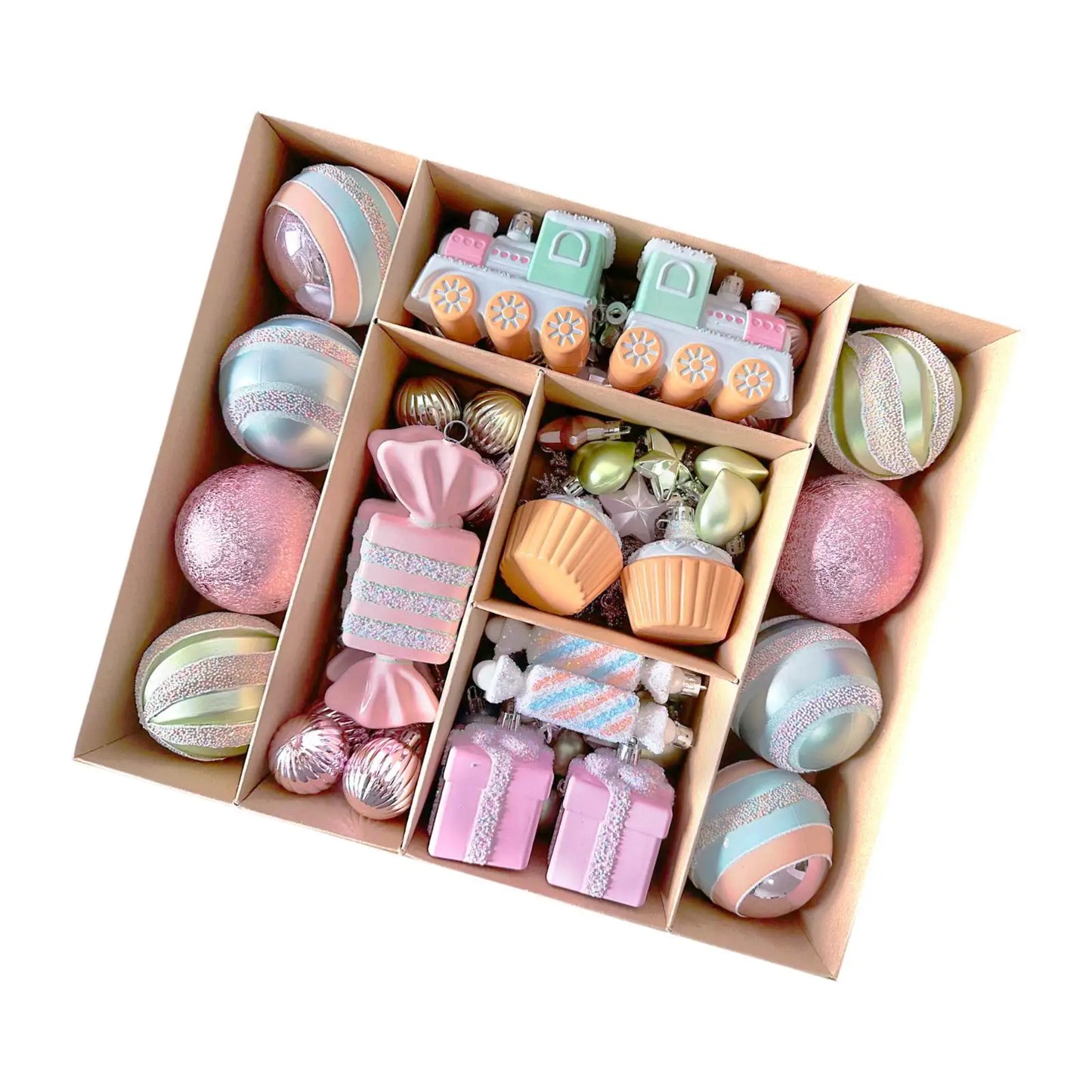 Kesoto Weihnachtskugeln Set Bruchsicher - Ø5 cm Kunststoff 24 Stück