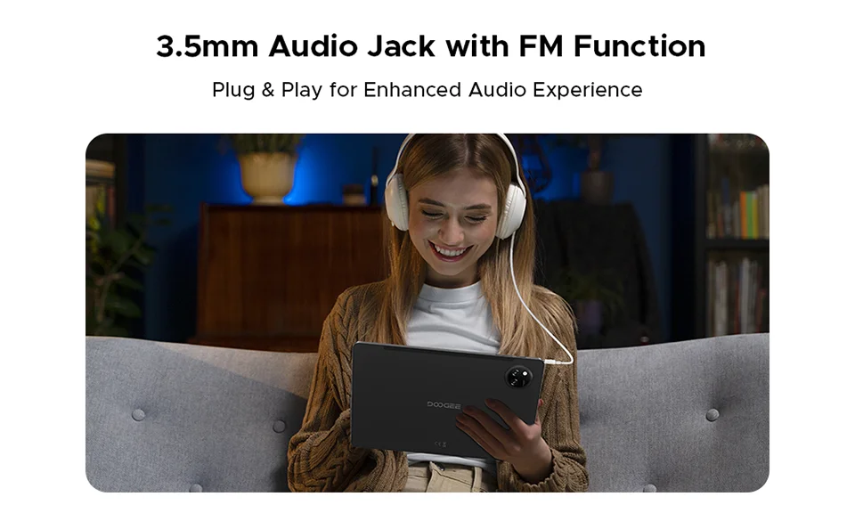 DOOGEE TabA9+ 2in1 Tablet - 4GB RAM 64GB ROM 8580mAh