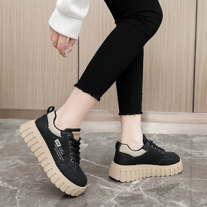 CEENIU TG00352 Plateau Sneaker Komfort - 5cm Absatz, PU