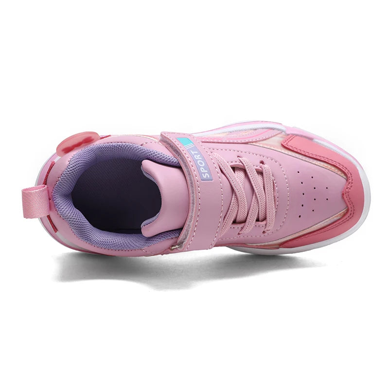 Schule Sneaker Für Mädchen Rosa 2025 Neu Komfortabel Frühling Casual Schuhe Für Kinder Weich Flexibel Kinder Mädchen Sport Schuhe