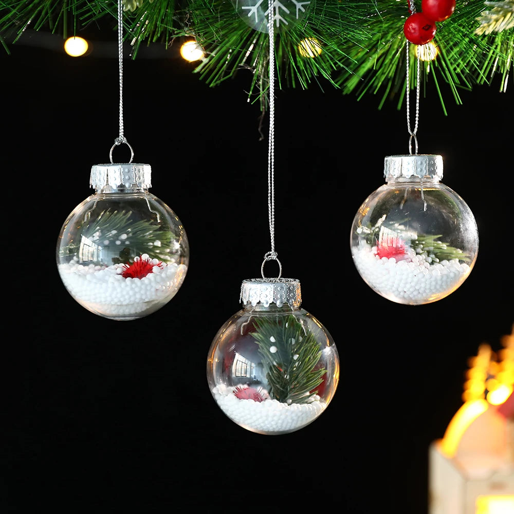 Partigos Hängende Schneekugel Kristall - Kapazität 5 Stk; Größe Ø4 cm