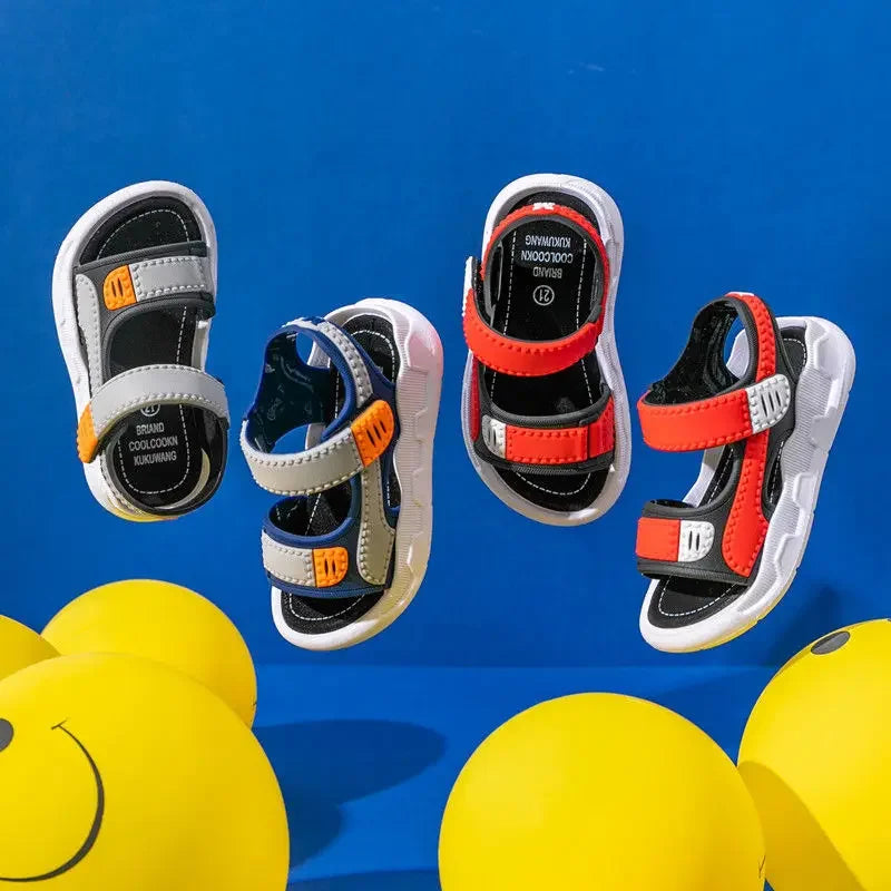 Sommer Baby Sandalen 2025 - Einfarbig Baby Jungen Weiche Sohle - Rutschfest Jungen Mädchen Kleinkind Strand Schuhe