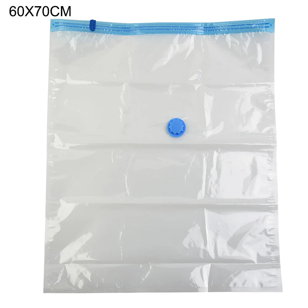 Transparent Vacuum Bag Folding Compressed Space Saving Clothes Storage Vacuum Storage Bag Household 1 Pcs
