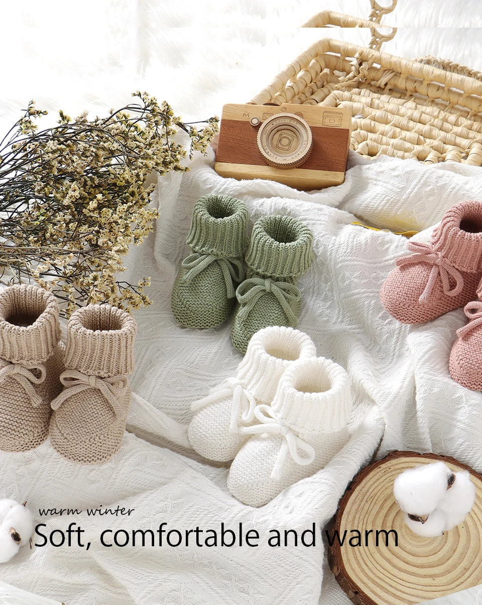 Baby-Schuhe 2025: mimixiong Baby Shoes Solid Color Knitted Newborn Boys Girls - Boots First Walkers Soft Bottom Infant Unisex Footwear 0-18m Child Booties Collection