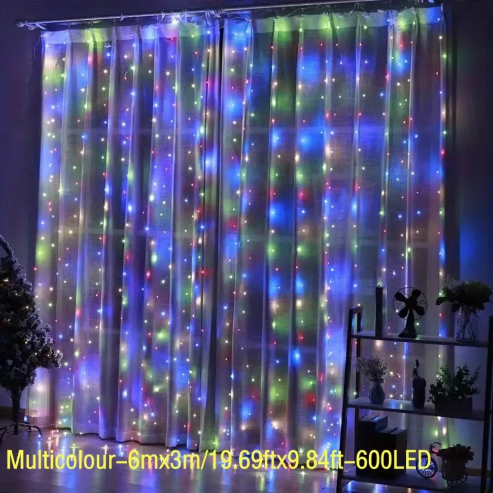 LED Vorhang Lichter USB Betrieben - 100LED 3x1m USB