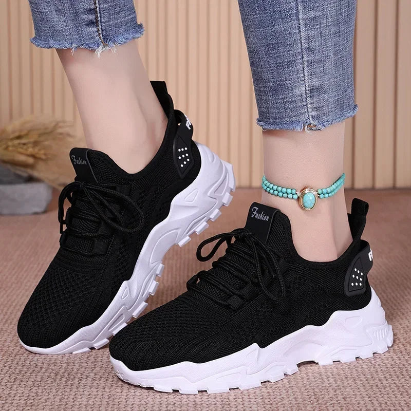 Damen-Sneaker 2025: Rollstep Women's Chunky Sneakers Lightweight Soft - Fashion Walking Shoes Breathable Tennis Sport Gym Workout Collection