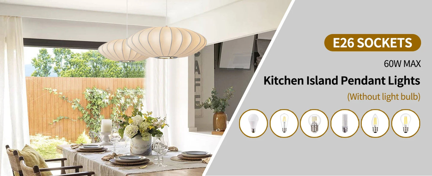 Italian Silk Cloth Pendant Lights Creative Living Room Pendant Hanging Lamps Modern Dining Room Lamps Decoration Indoor Lighting