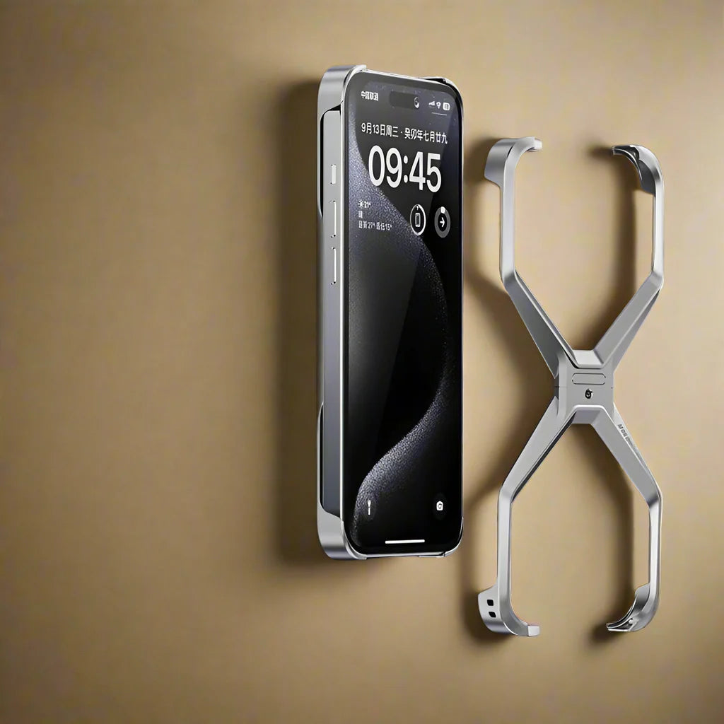 Phone case for iphone metal x type removable heat dissipation  cover