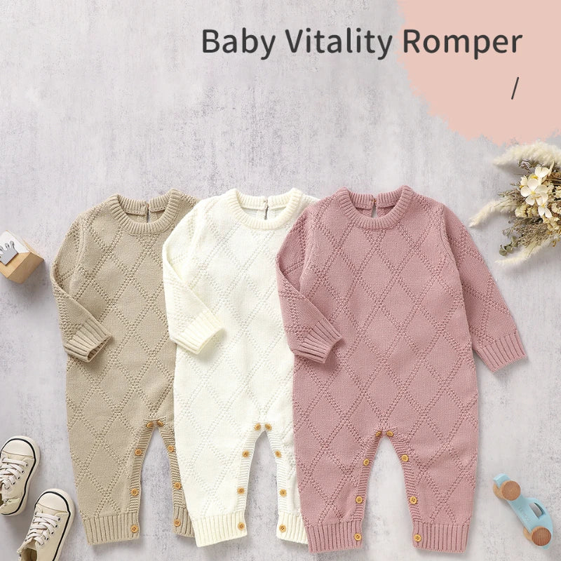 DGUKYMCN Y-48233 Strickstrampler Unisex - Acryl Größe 1-18Mon