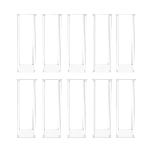 CNCEST Acryl-Blumenständer 20x20x60 cm Set aus 10 Stück