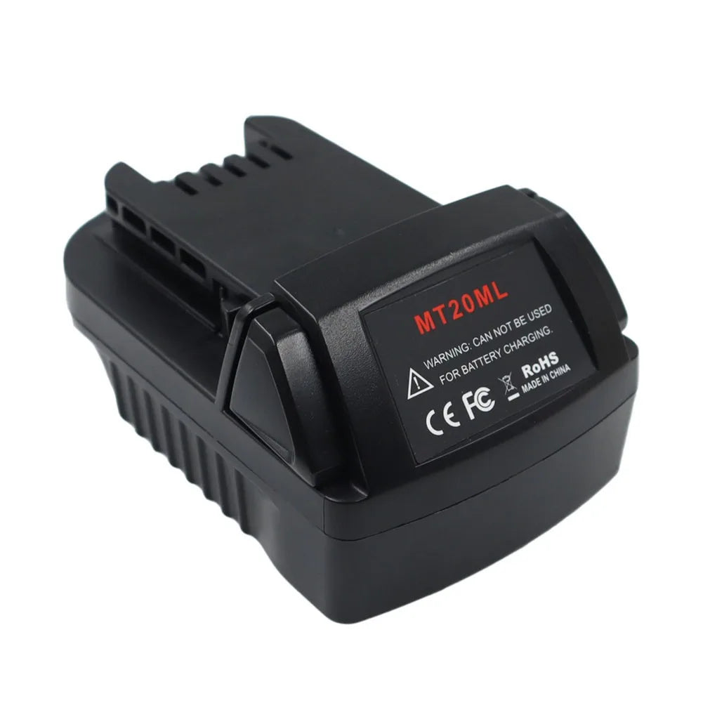 Battery Adapter for Makita MT20ML Battery Conversion Adapter Uses Makita 18V Lithium-Ion Batteries in Milwaukee 18V Power Tools