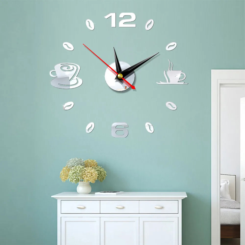 Choice 3D Wanduhr Acryl Rahmenlos - Quartz Leise 80cm