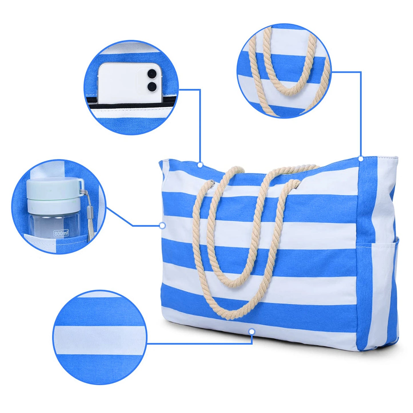 OtherCN ZMT Wasserdichtes Strandtasche - Canvas 20L Faltbar