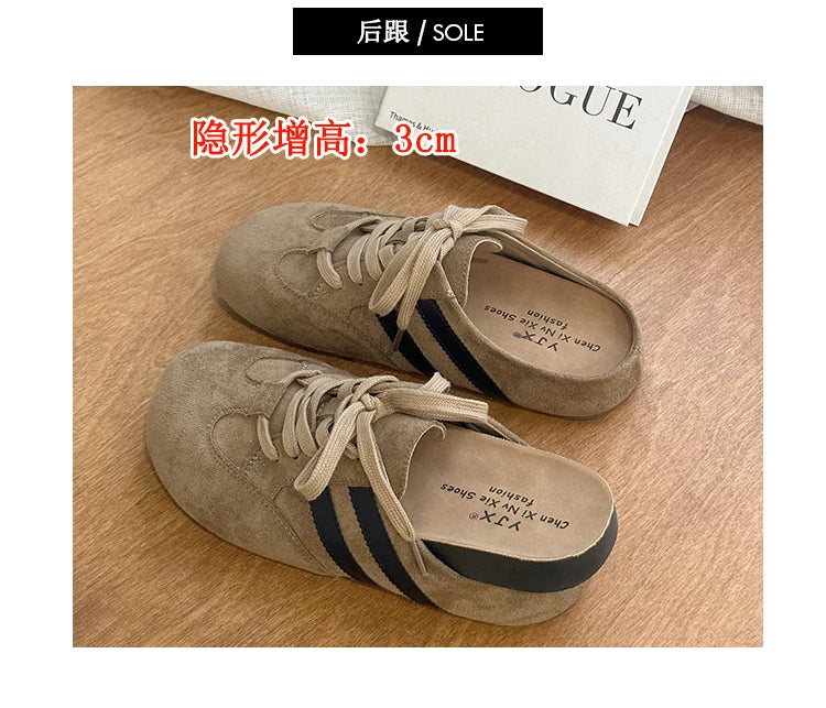Casual Sneakers Woman Shoes Slippers Flats Platform Sandals Mules 2025 Brand Designer Lace Up Loafers Summer Women's Sneakers