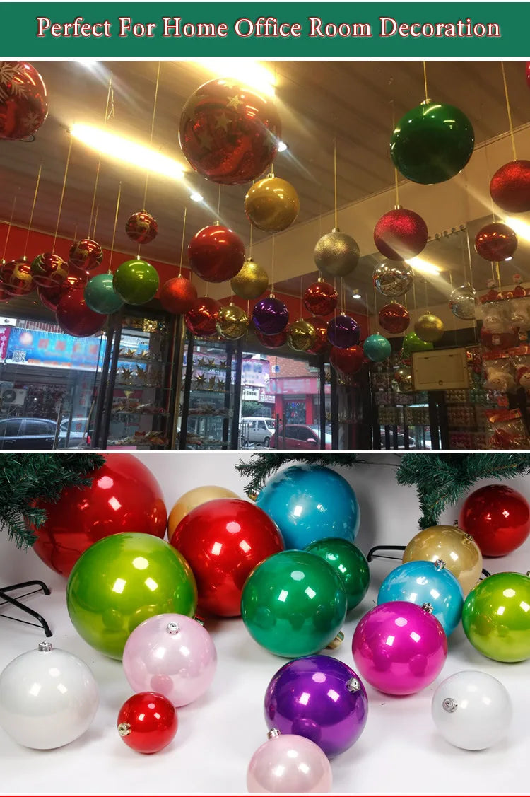 Pearlescent Kugel Glänzende Christbaumkugel - Durchmesser 12-25 cm Kunststoff