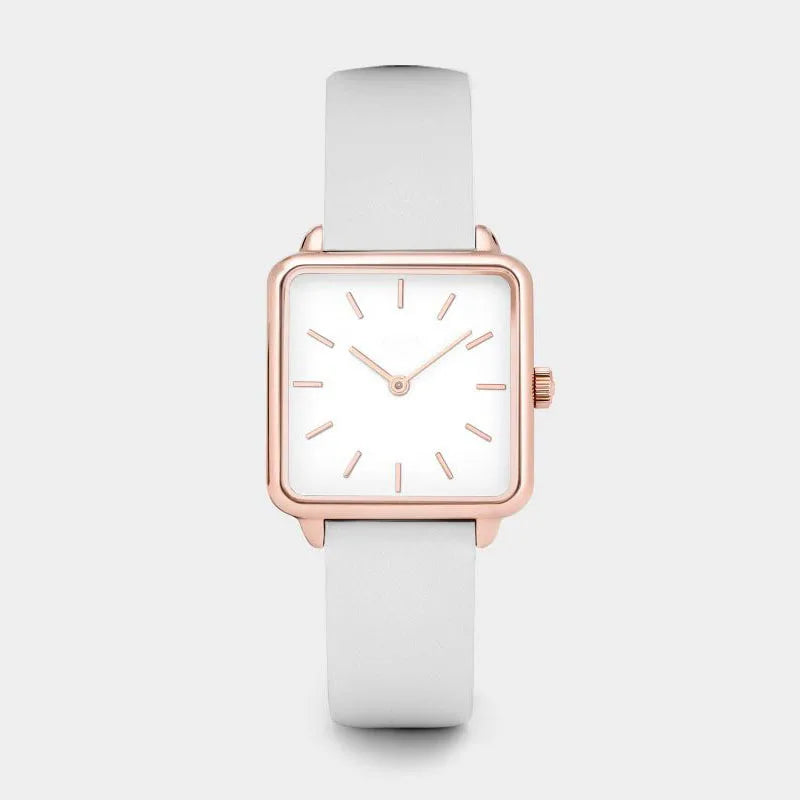 Luxuriöse Strass Damenuhren - Top Marke Elegante Quadratische Analog Quarz Uhr - Modische Damenuhr Geschenk