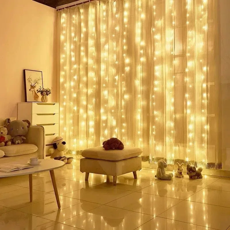 TCATTAC 01YAYA Zdalnie sterowane kurtyny świetlne LED USB – długość 3/4/6 m, prąd stały 5 V