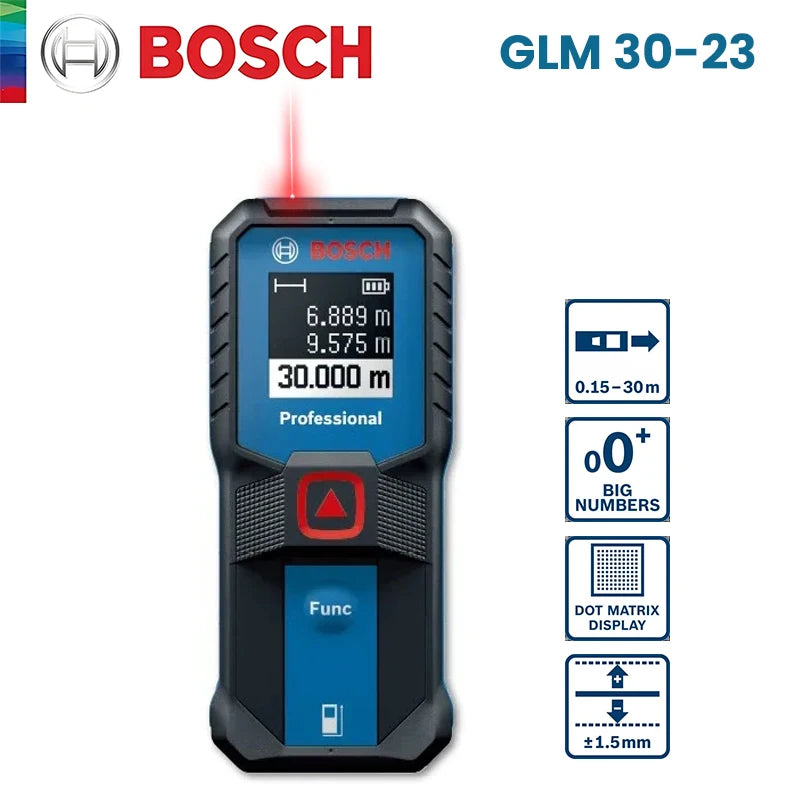 Bosch Laser Entfernungsmesser 30/40/50/100m Distanzmesser Hochpräzision Laser Level Elektronisch Bluetooth Messwerkzeuge GLM 50-27CG