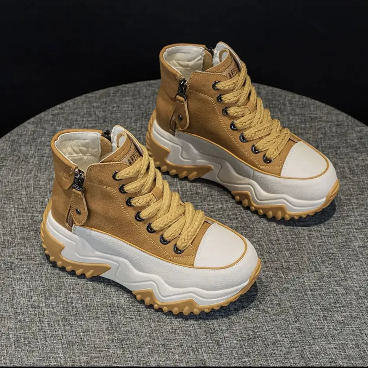 Ligentleman High Top Sneaker - Schnürung 3cm PU Futter