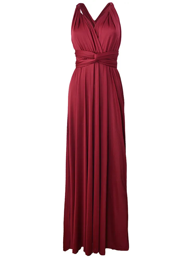 Sexy Women Boho Maxi Club Dress Red Bandage Long Dress Party Multiway Bridesmaids Convertible Infinity Robe Longue Femme