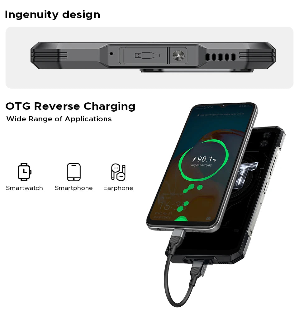 DOOGEE Blade GT Robustes 5G - 5500 mAh 18W 6.72 Zoll