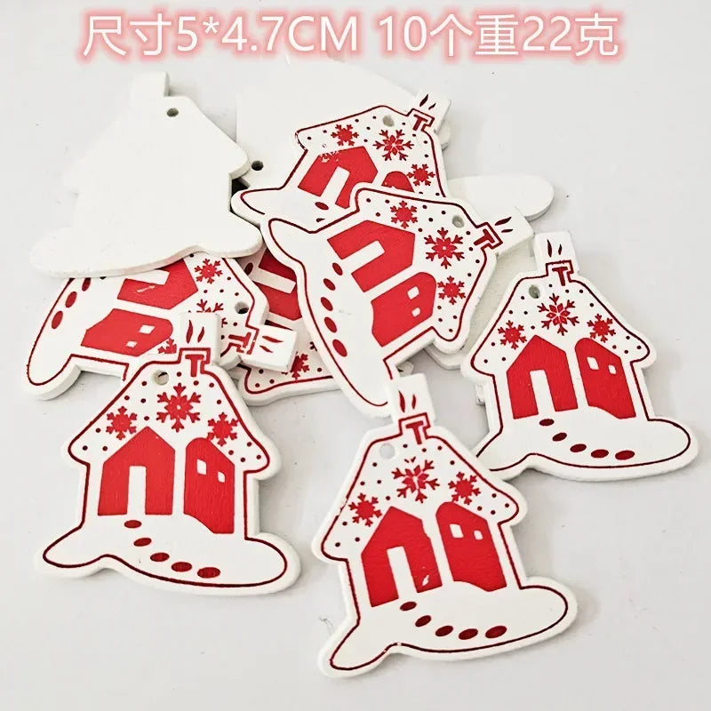 HighConcerned Mini Holzdeko - Unbehandeltes Holz, 4x5 cm, 10 Stück