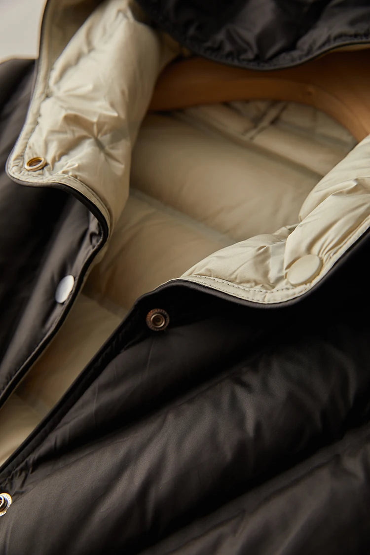 Janveny Ultralight Down Mantel - Gr M Kapuze Doppelseitig