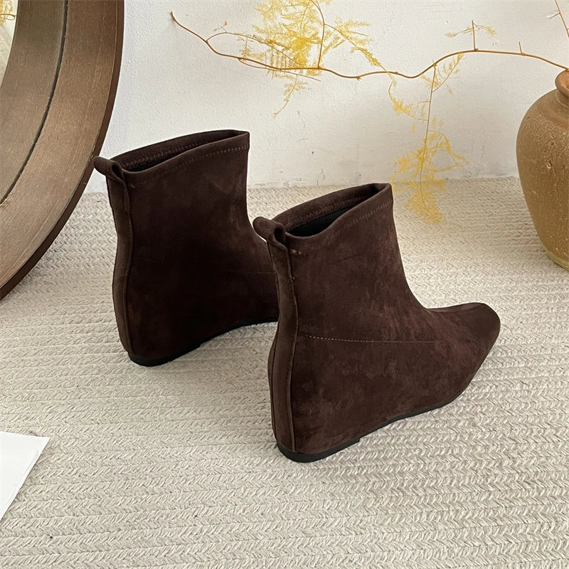 Ghete fără gleznă Ohmmayby ​​​​Slip-On - Mărimi 36-41, Toc 3-5 cm